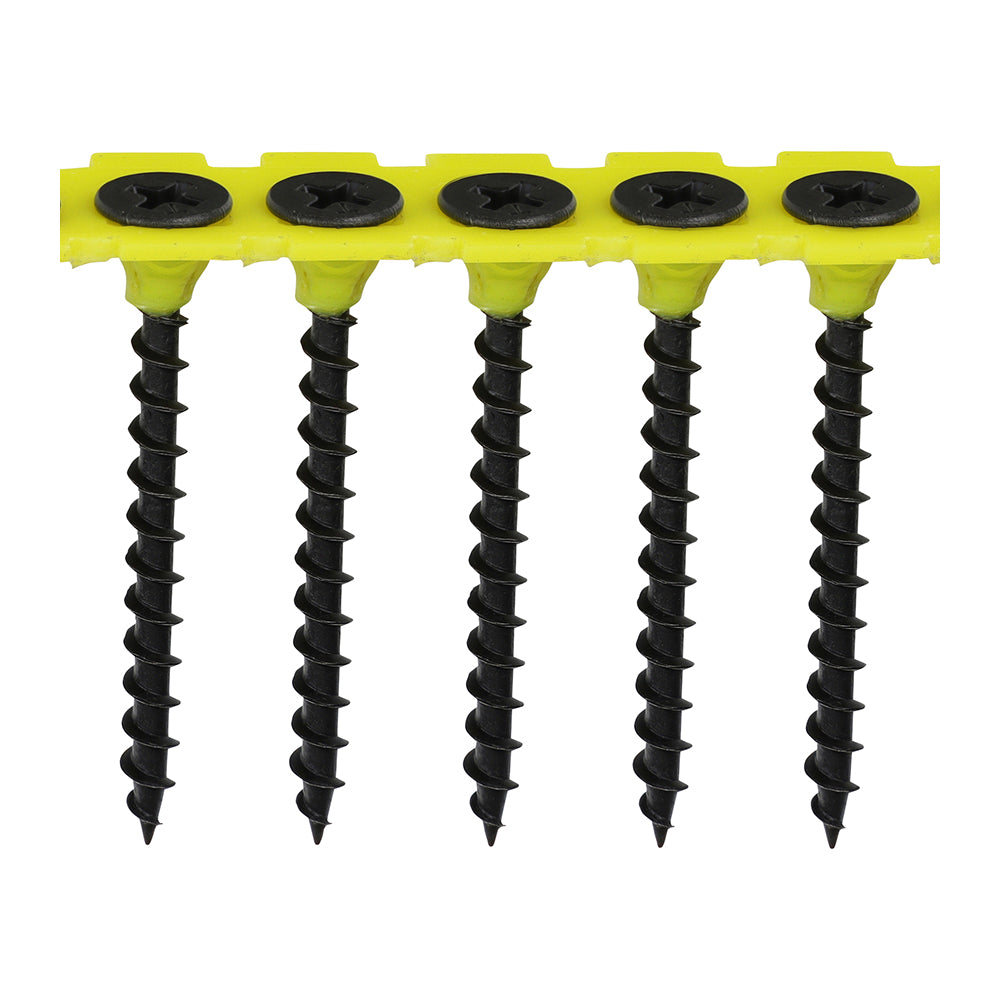 Coarse Thread Black Collated Drywall Screws PH - Bulk Tubs