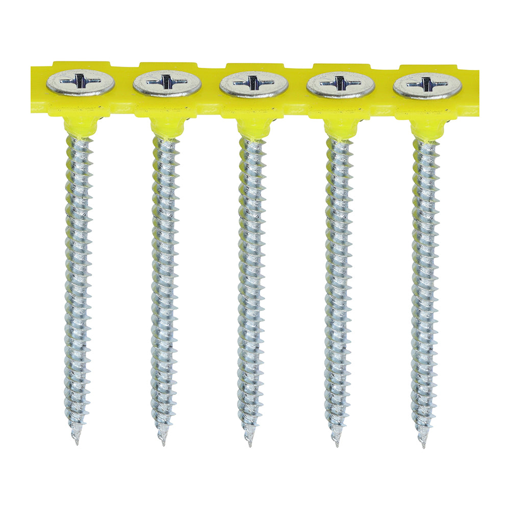 Fine Thread Zinc Collated Drywall Screws - PH - Bugle