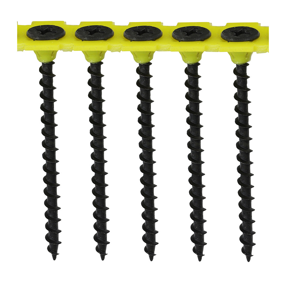Coarse Thread Black Collated Drywall Screws PH - Bulk Tubs
