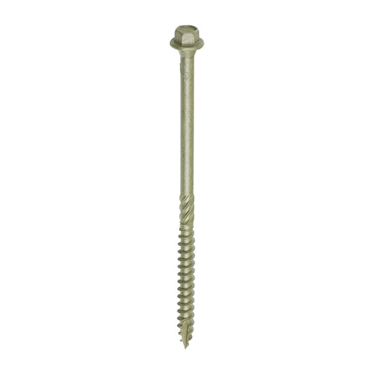 Hex Head Construction & Landscaping Screws Green 6.7 x 125mm 50 Pack