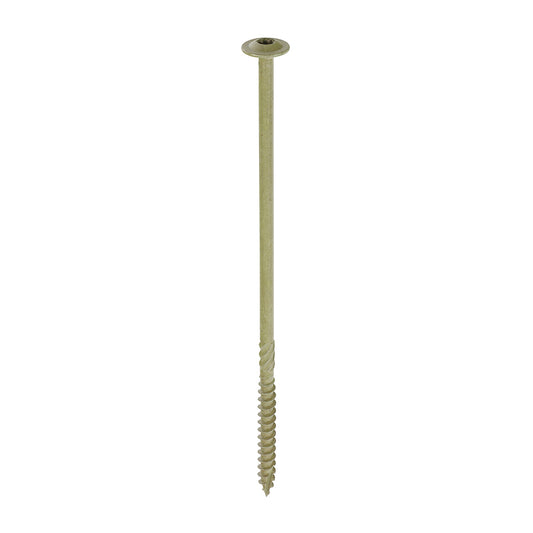 Timber Frame Construction & Landscaping Screws Wafer Head Green 6.7 x 175mm 50 Pack