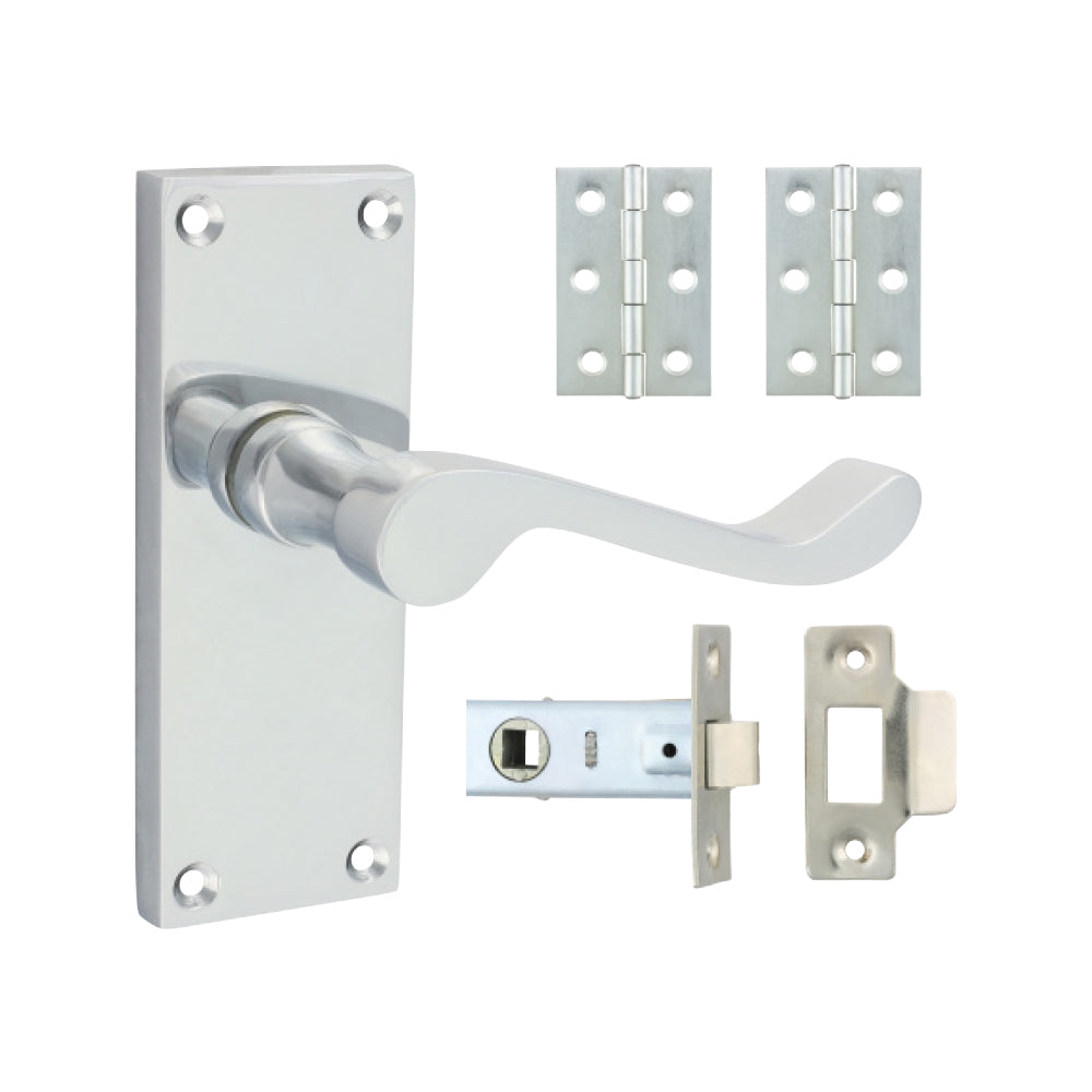 Victorian Scroll Internal Door Latch Pack