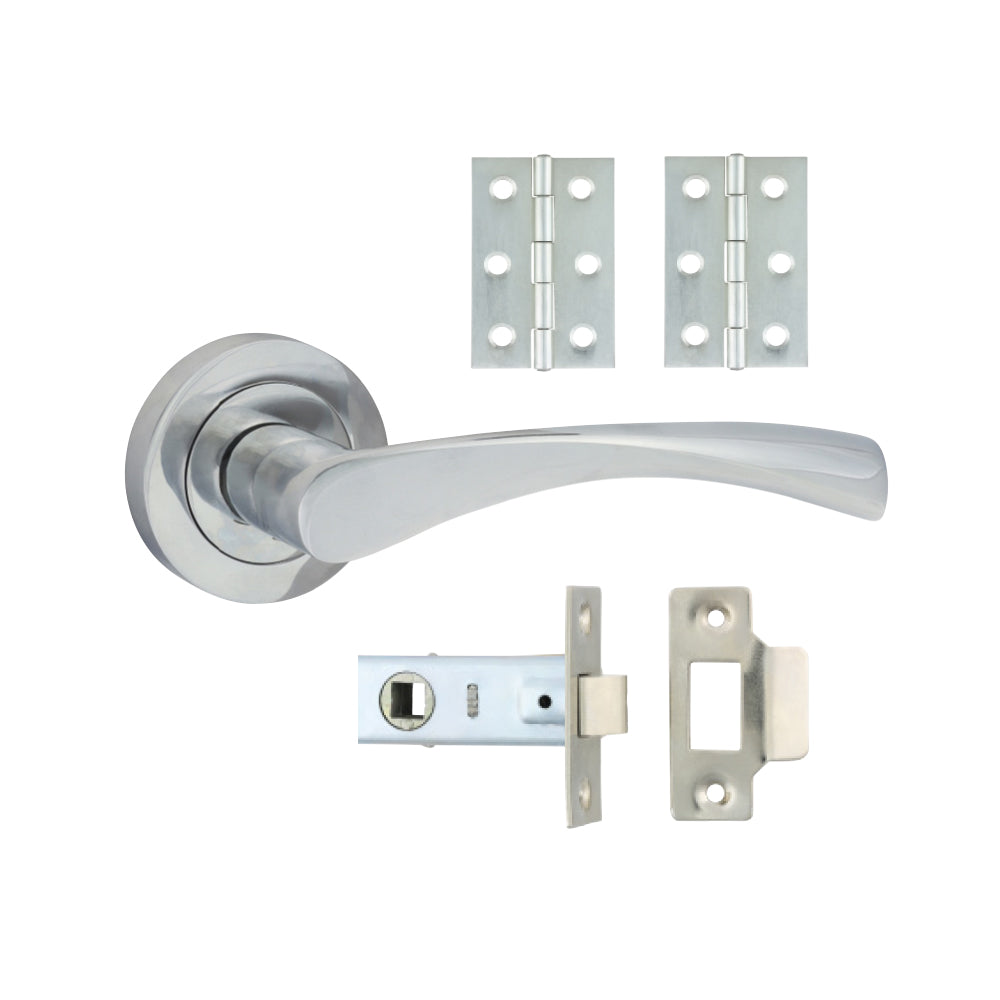 Edleston Lever On Rose Internal Door Latch Pack