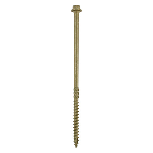 Timber Frame Construction & Landscaping Screws - Hex Head Green