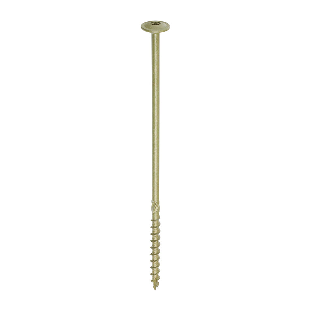 Timber Frame Construction & Landscaping Screws - Wafer Head Green