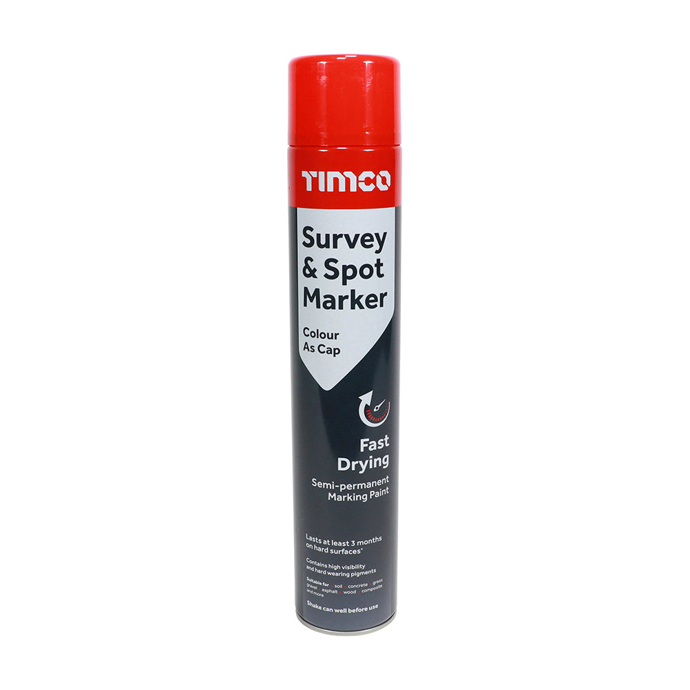 Survey & Spot Marker Red - 750ml