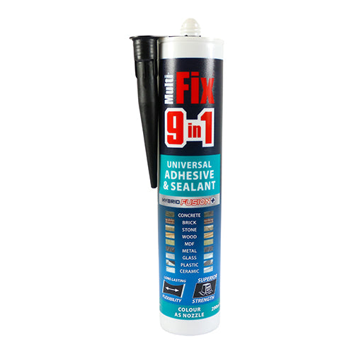 9in1 Adhesive & Sealant Black - 290ml