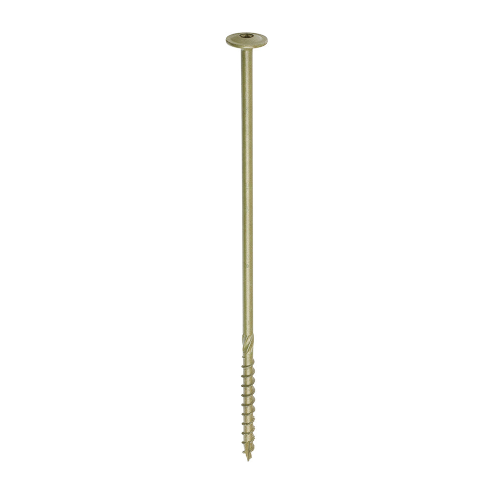 Timber Frame Construction & Landscaping Screws - Wafer Head Green