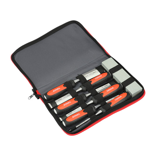 Professional Bevel Edge Wood Chisel Set - 7 Pcs