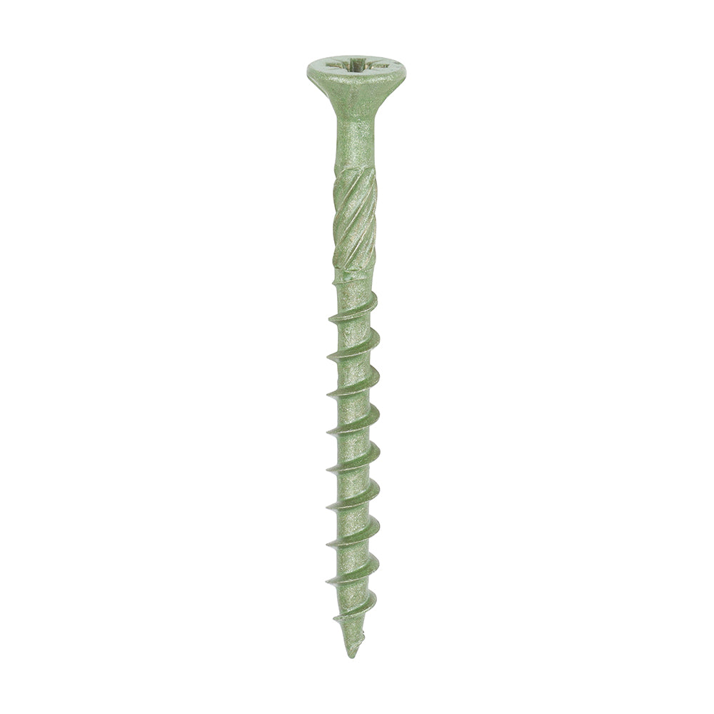 Green Double Countersunk PZ2 Decking Screws