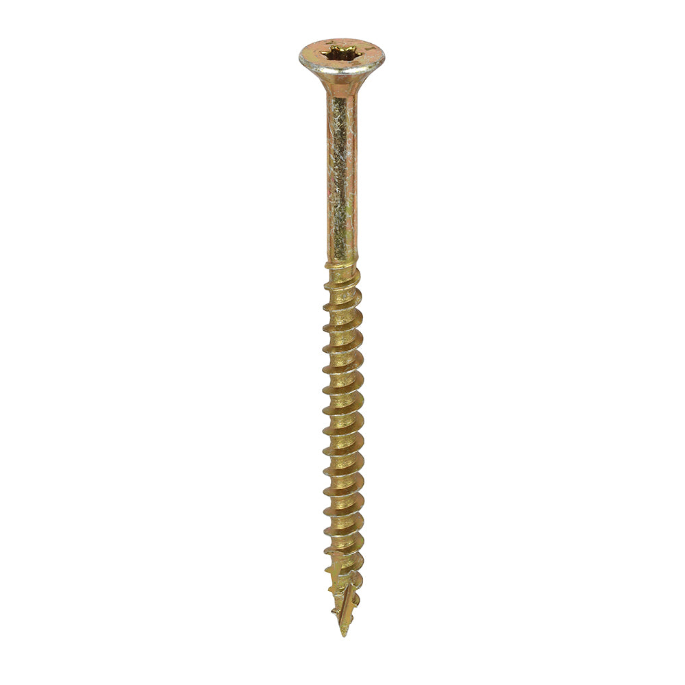 C2 Clamp-Fix Structural Timber Screw TX Twin-Cut Yellow 6mm x 90mm 100 Pack