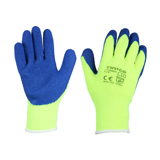 Thermal Grip Gloves - Crinkle Latex Coated Polyester