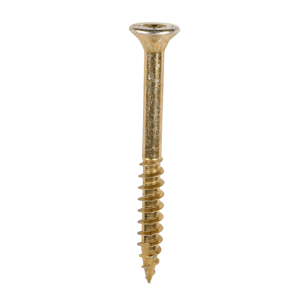 C2 Clamp-Fix Structural Timber Screw TX Twin-Cut Yellow 8mm x 80mm 100 Pack
