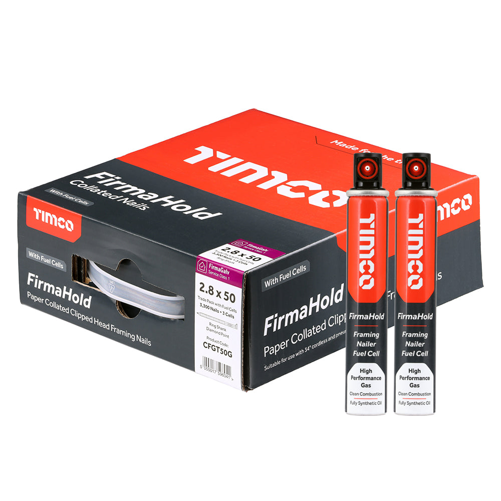 Collated Clipped Head Nails & Gas Packs - FirmaGalv