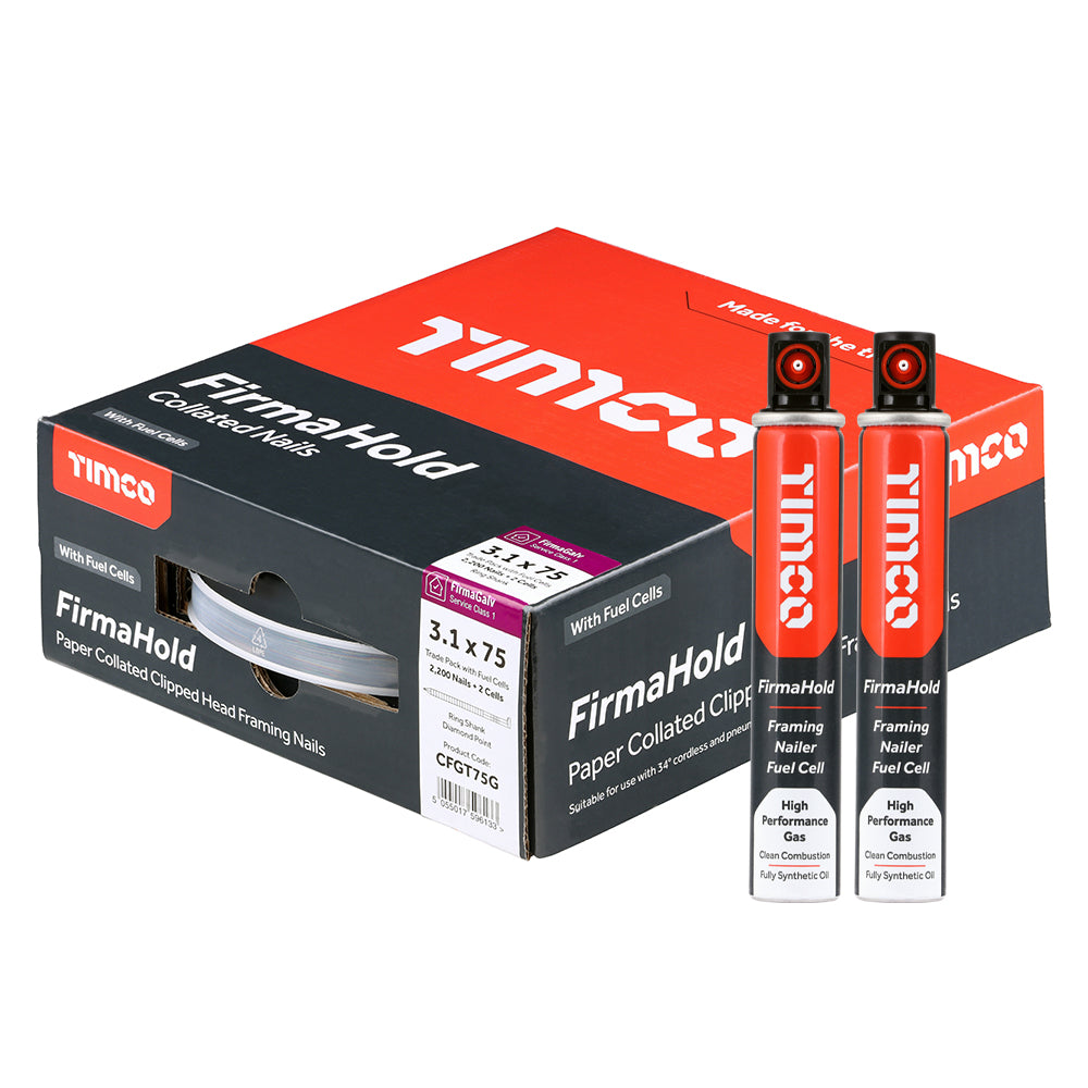 Collated Clipped Head Nails & Gas Packs - FirmaGalv
