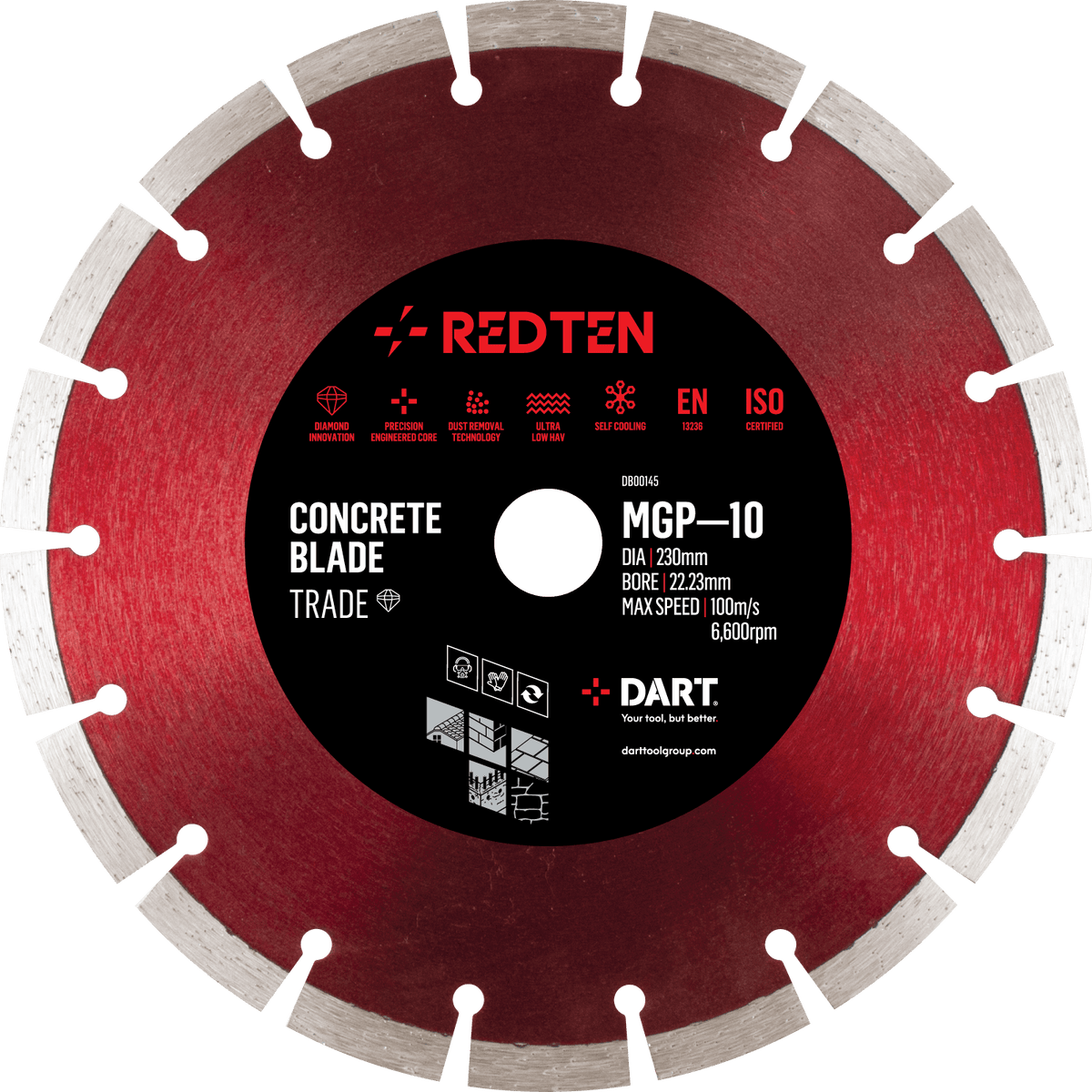 RED TEN MGP10 Trade Diamond Blade