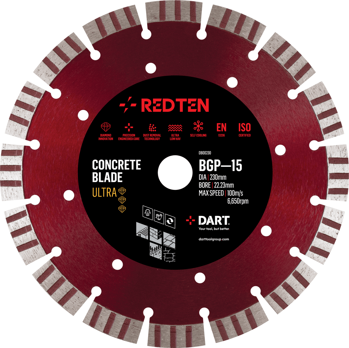 RED TEN BM-15 ULTRA Diamond Blade
