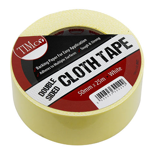 Double Sided Cloth Tape - 25m x 50mm
