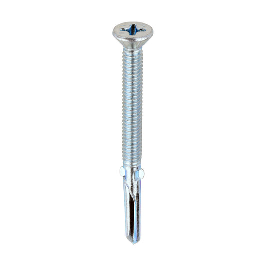 Heavy Duty CSK Wing-Tip Self-Drilling Screws Zinc 5.5mm x 65mm 200 Pack