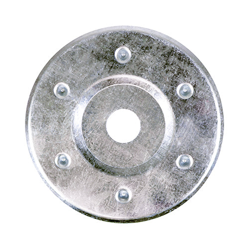 Large Metal Insulation Disc - Zinc 85mm
