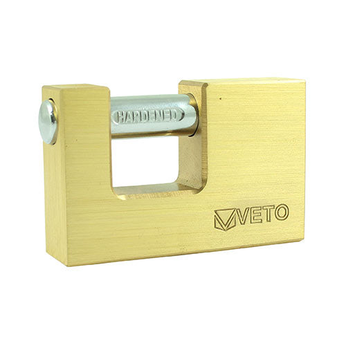 Rectangular Brass Padlock - 75mm