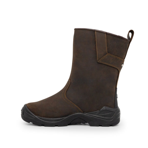 Xpert Invincible S3 Safety Waterproof Rigger Boots Brown
