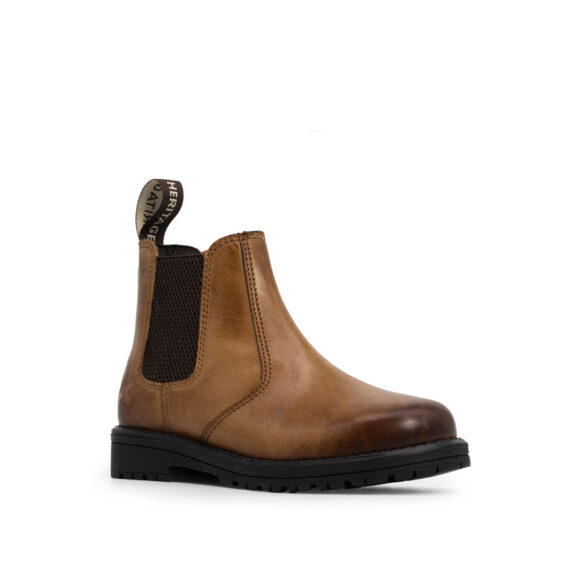 Xpert Heritage Wrangler Junior Dealer Boots Burnished Tan