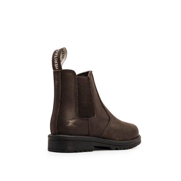 Xpert Heritage Wrangler Junior Dealer Boots Dark Brown