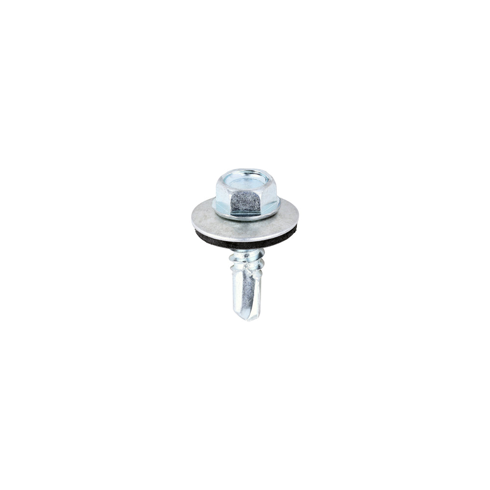 Hex Head Self-Drilling Tek Screws with EPDM Washer