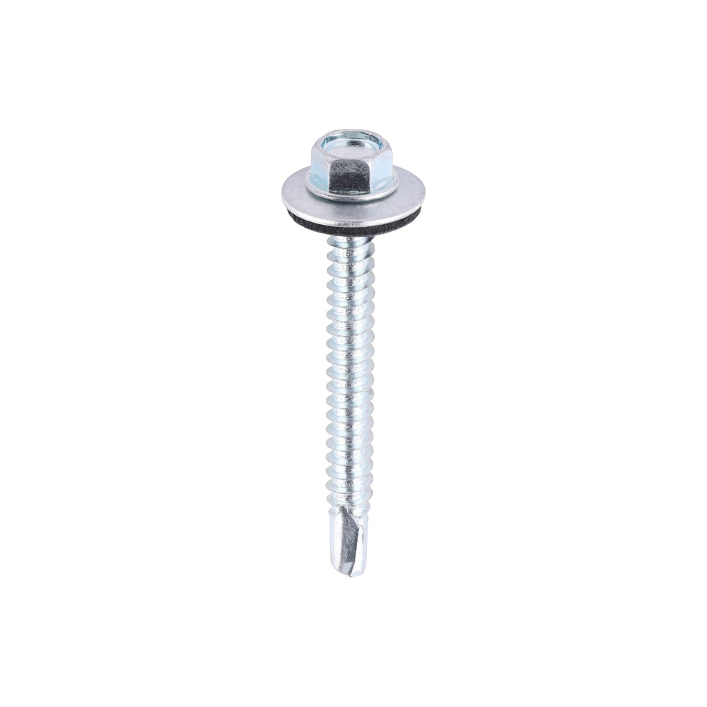 Hex Head Self-Drilling Tek Screws with EPDM Washer