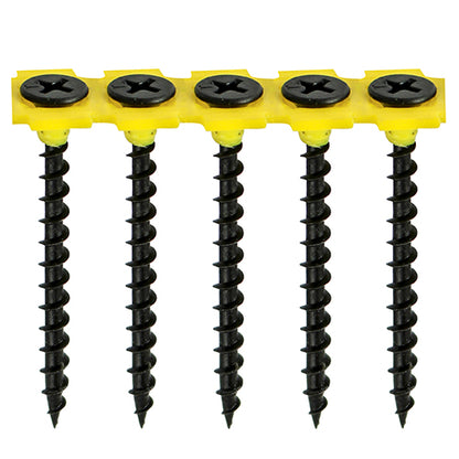 Coarse Thread Black Collated Drywall Screws PH - Bulk Tubs