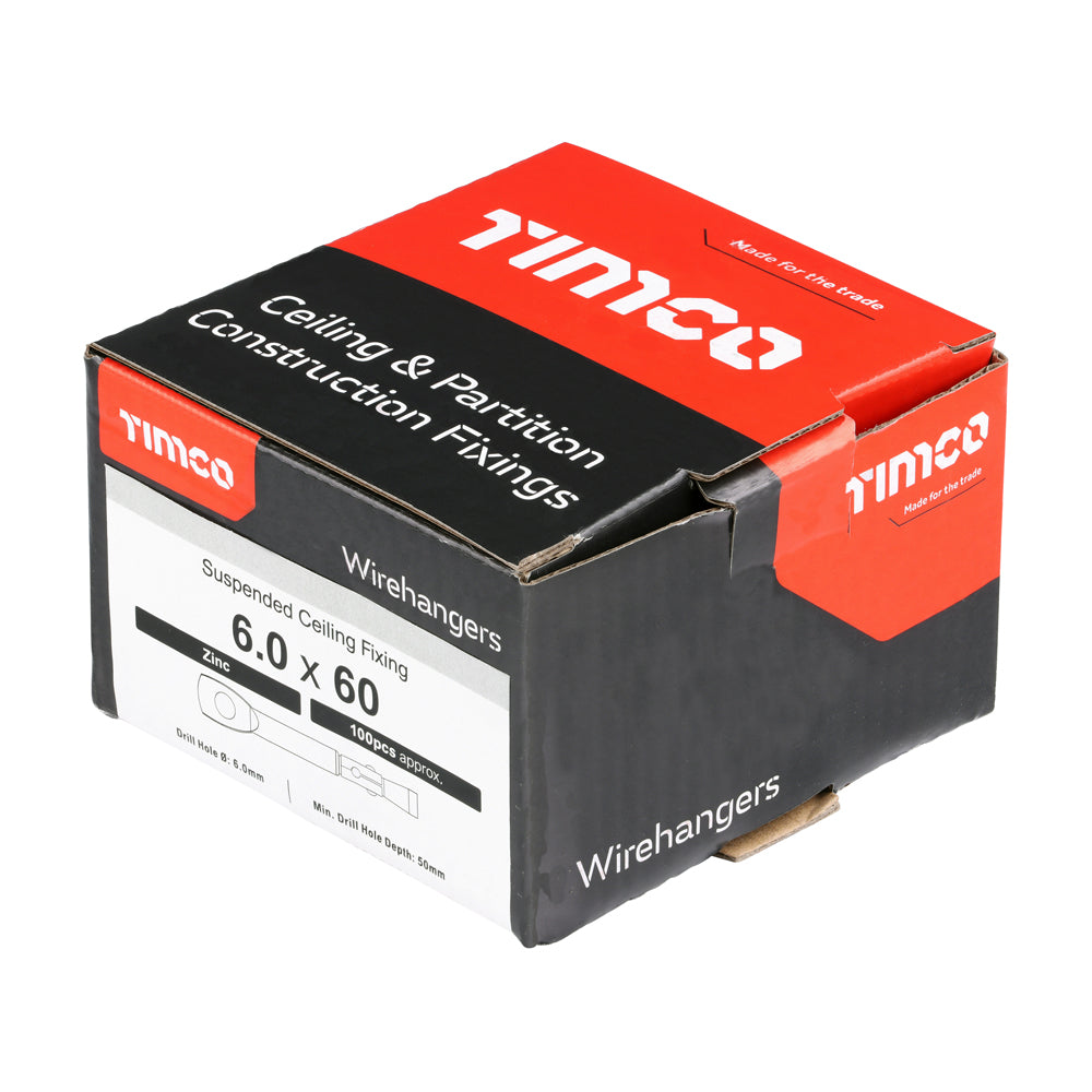 Wirehanger Zinc 6.0 x 60mm 100 Pack