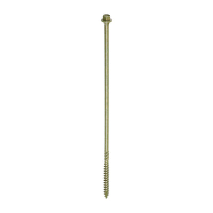 Hex Head Construction & Landscaping Screws Green 6.7 x 225mm 50 Pack
