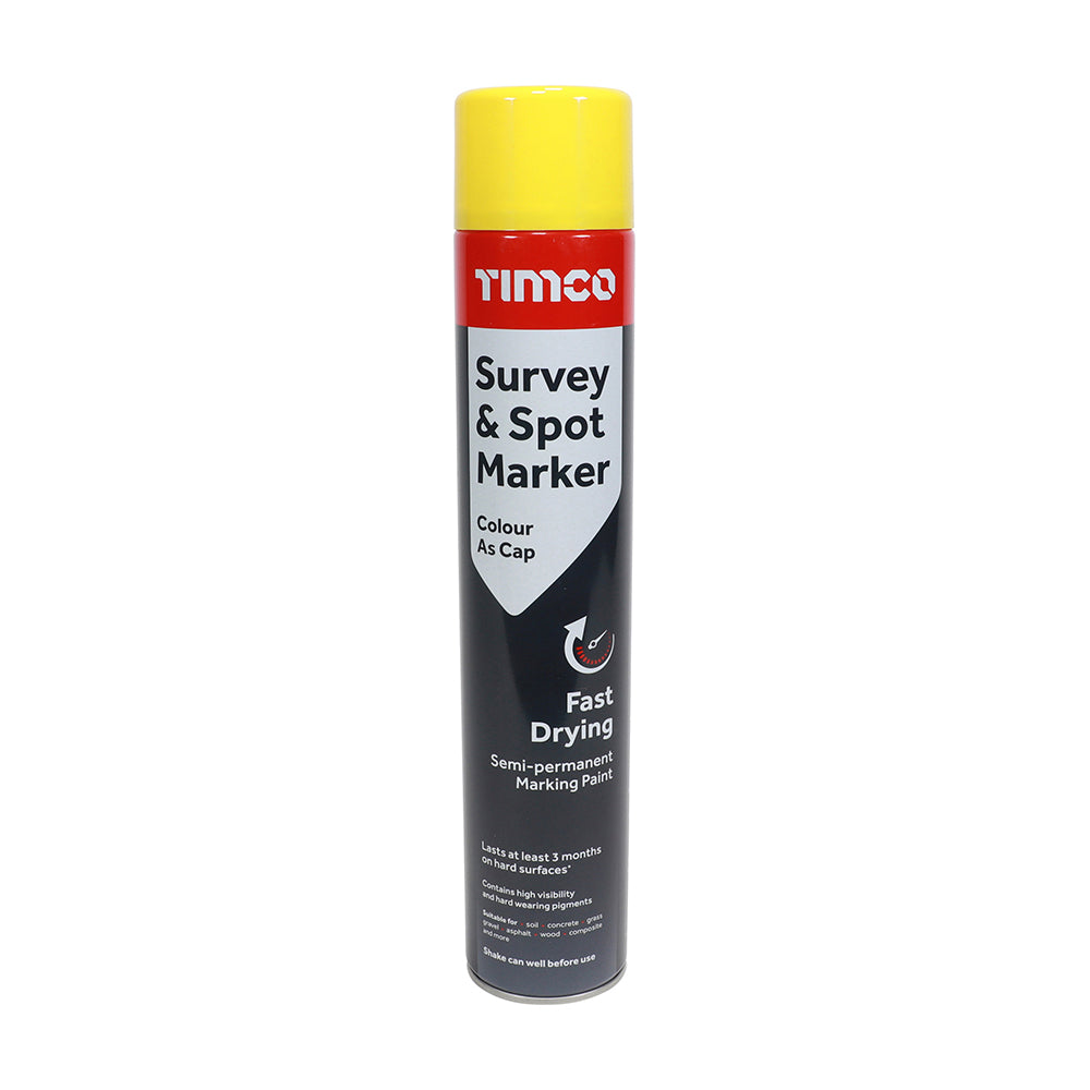Survey & Spot Marker Yellow - 750ml