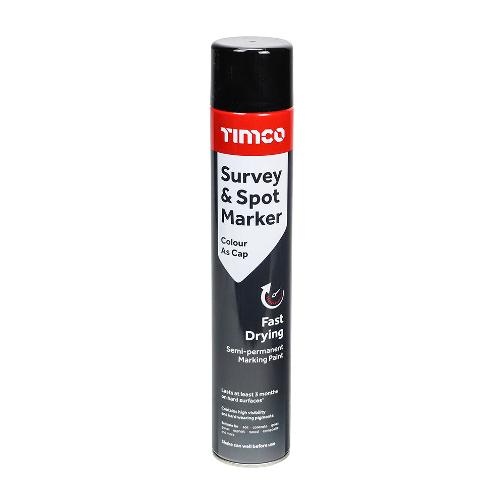 Survey & Spot Marker Black - 750ml