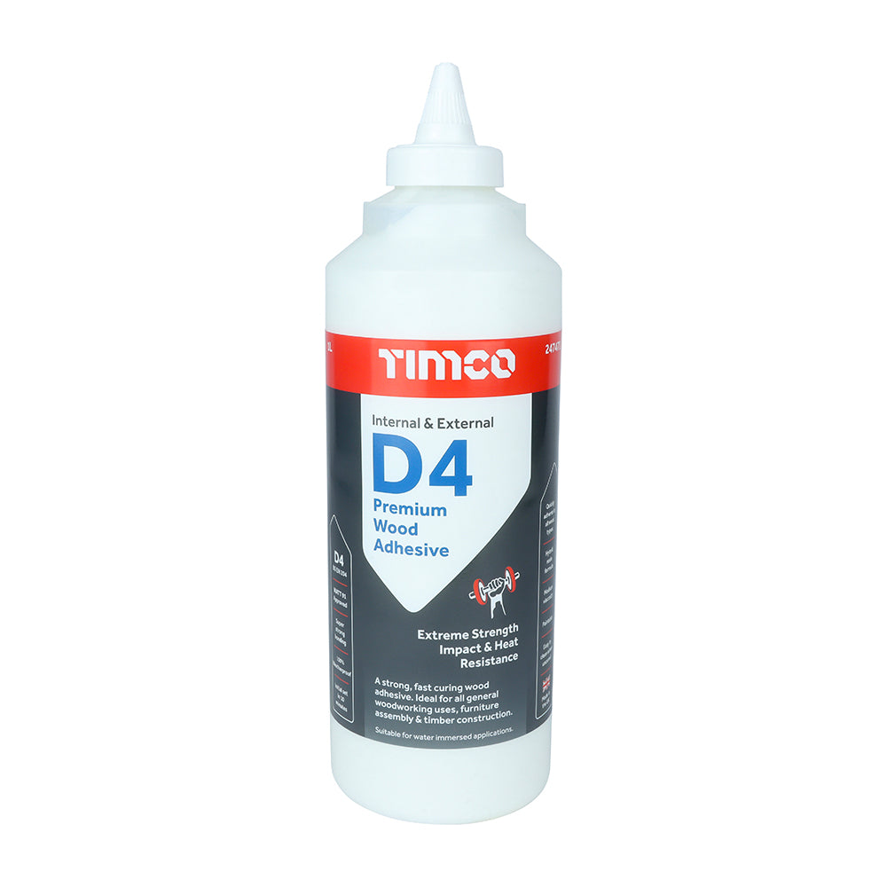Internal & External D4 Premium Wood Adhesive - 1L