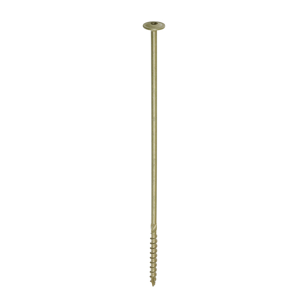 Timber Frame Construction & Landscaping Screws - Wafer Head Green
