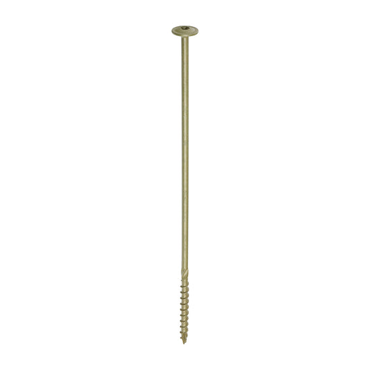Timber Frame Construction & Landscaping Screws Wafer Head Green 8.0 x 300mm 25 Pack