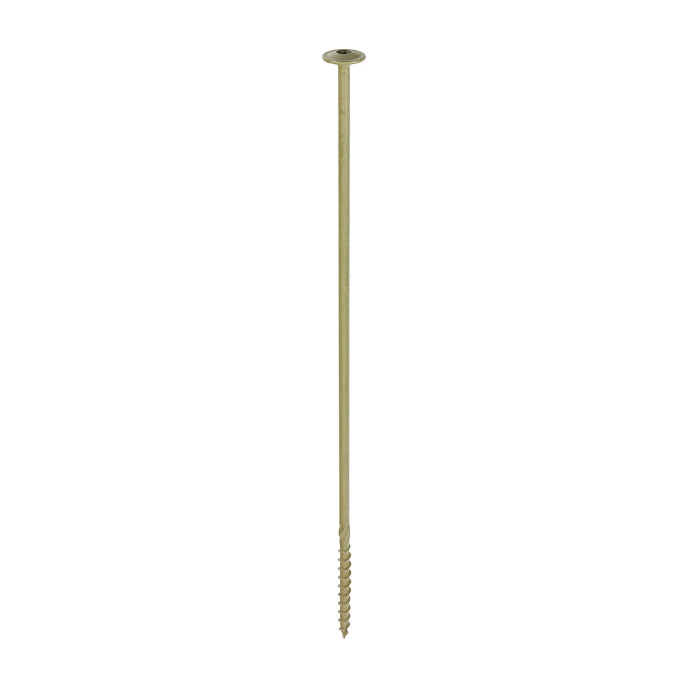 Timber Frame Construction & Landscaping Screws - Wafer Head Green