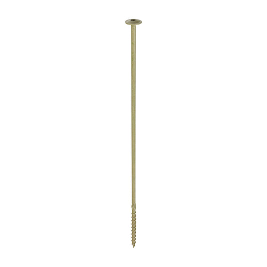 Timber Frame Construction & Landscaping Screws Wafer Head Green 8.0 x 350mm 25 Pack