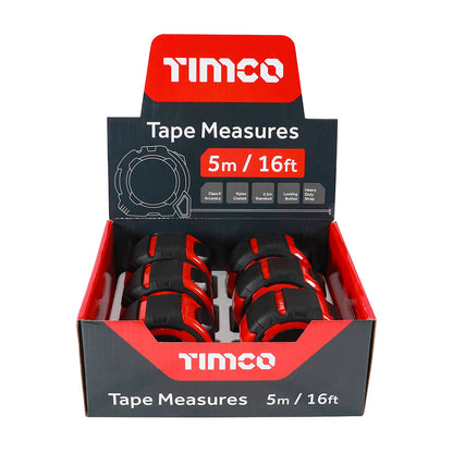 5 Tape Measures TIMCO