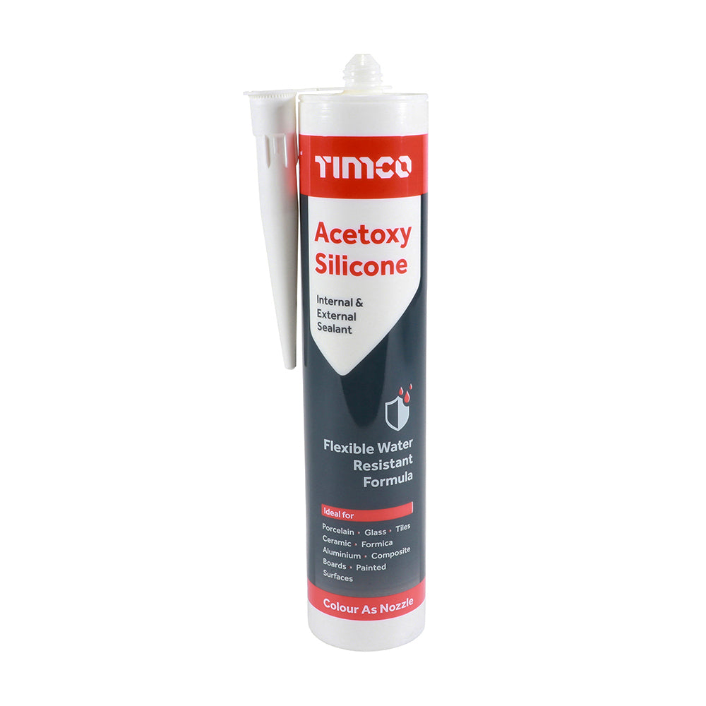 Acetoxy Silicone White - 300ml