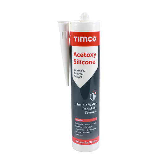 Acetoxy Silicone White - 300ml