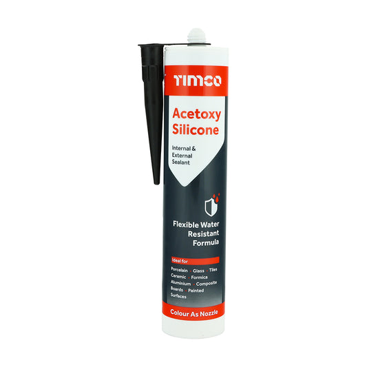 Acetoxy Silicone Black - 300ml