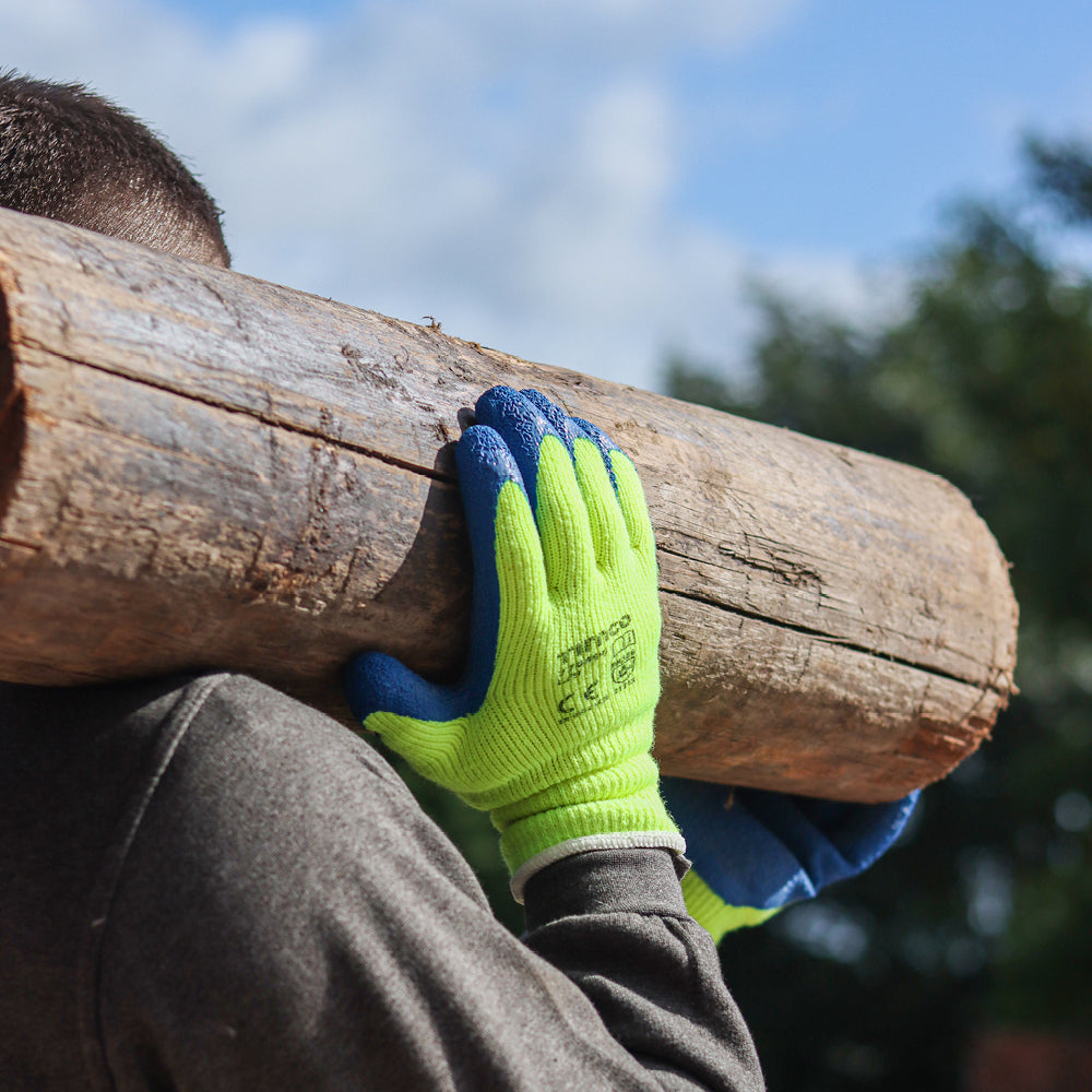 Thermal Grip Gloves - Crinkle Latex Coated Polyester