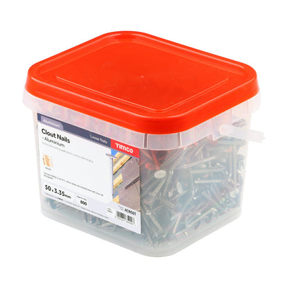 Clout Nails - Aluminium 3.35mm  x 50mm 1kg