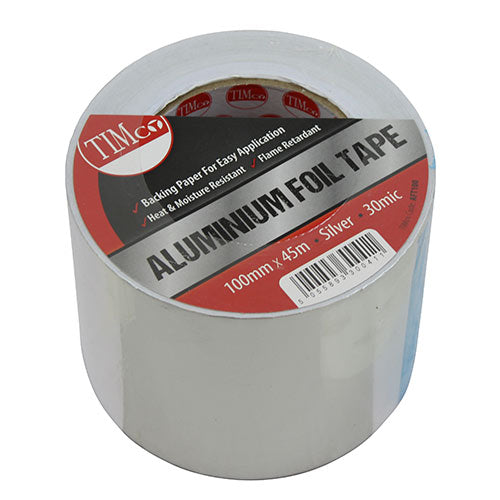 Aluminium Foil Tape - 45m x 100mm