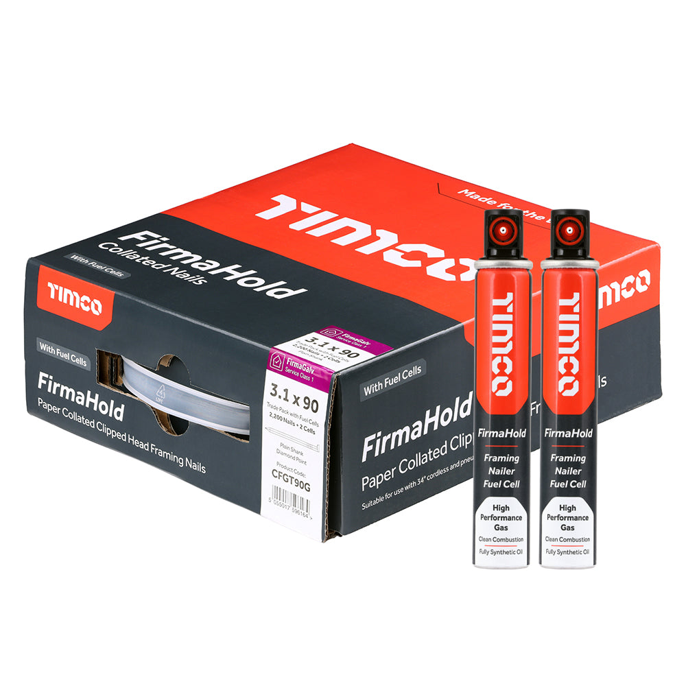 Collated Clipped Head Nails & Gas Packs - FirmaGalv