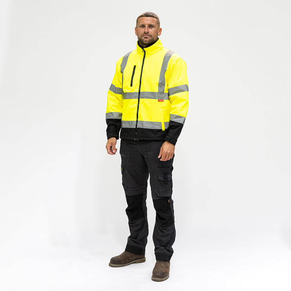 Hi-Vis Softshell Jacket Yellow - Medium