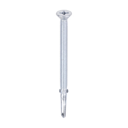 Heavy Duty CSK Wing-Tip Self-Drilling Screws Zinc 5.5mm x 85mm 100 Pack